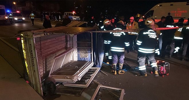 Gaziantep'te Polis-Hırsız kovalamasında imdada itfaiye yetişti