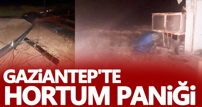 Gaziantep'te hortum paniği! Korku dolu anlar yaşattı