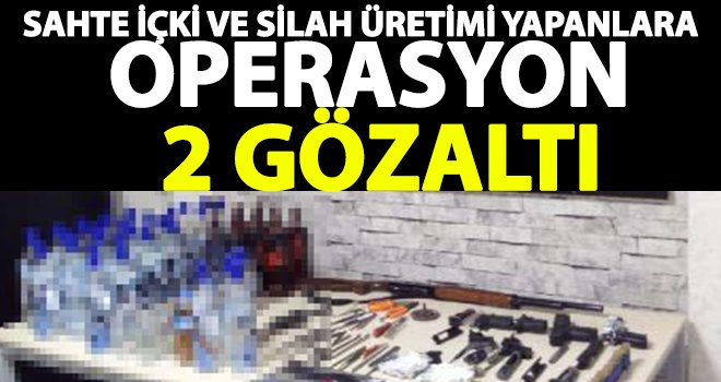 Gaziantep'te iş yerine operasyon: 2 gözaltı