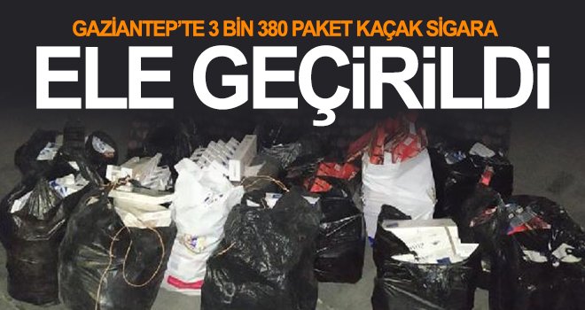 Gaziantep’te kaçak sigara ele geçirildi! 1 gözaltı