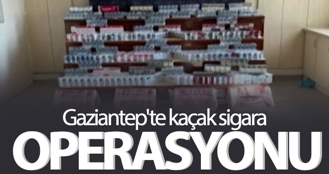 Gaziantep'te kaçak sigara operasyonu! 2 gözaltı...