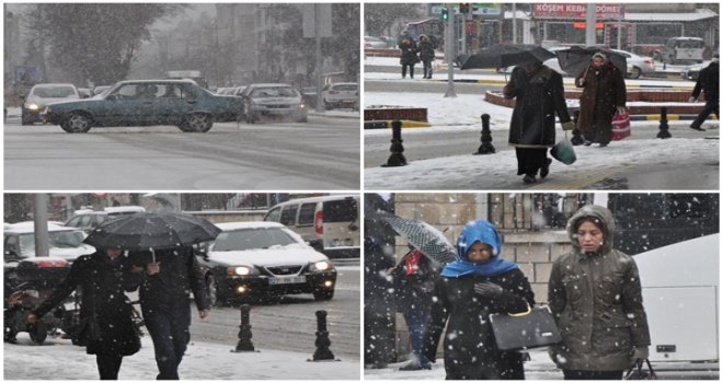 Gaziantep'te Kar Yağışı Etkili Oldu