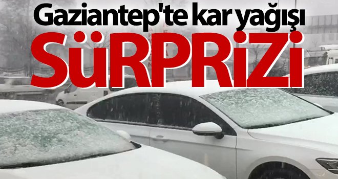 Gaziantep'te kar yağışı sürprizi