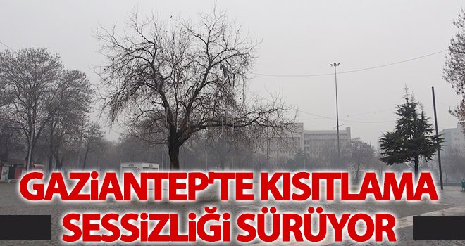 Gaziantep'te kısıtlama sessizliği sürüyor