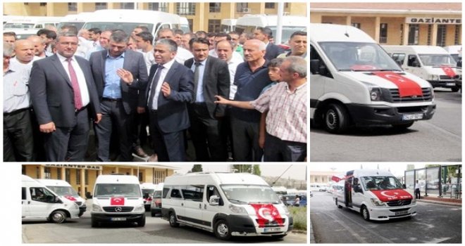 GAZİANTEP'TE KONVOYLU TERÖR PROTESTOSU