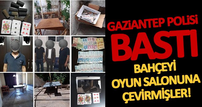 Gaziantep'te kumar baskını! 4 gözaltı...