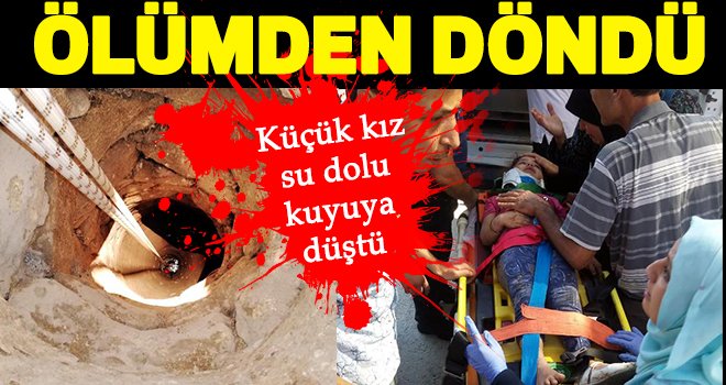 Gaziantep'te kuyuya düşen çocuğu itfaiye kurtardı