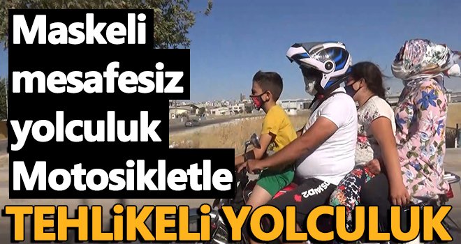 Gaziantep'te maskeli mesafesiz yolculuk