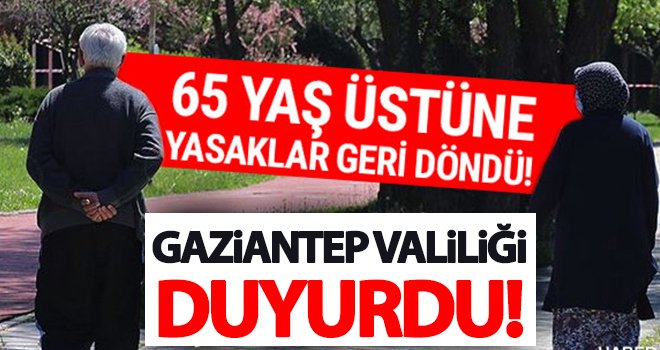 Gaziantep'te Normalleşmede İlk Yasak Geldi.