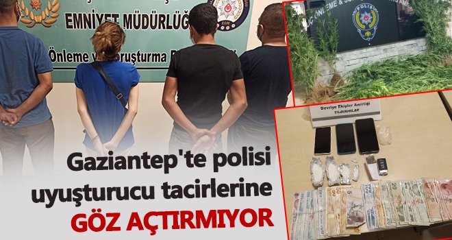 Gaziantep'te uyuşturucu tacirlerine operasyon! 26 gözaltı