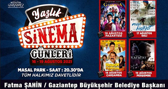 Gaziantep'te yazlık sinema günleri