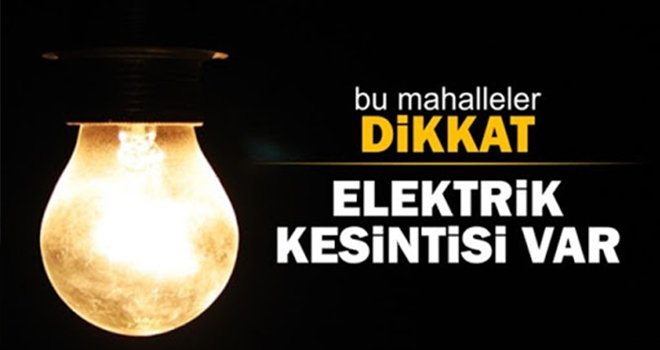 Gaziantep'te yine elektrik kesintisi var!..