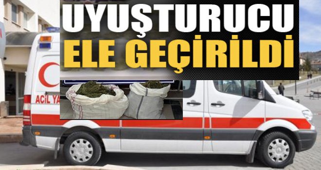 Gaziantep'ten giden ambulansa uyuşturucu operasyonu 