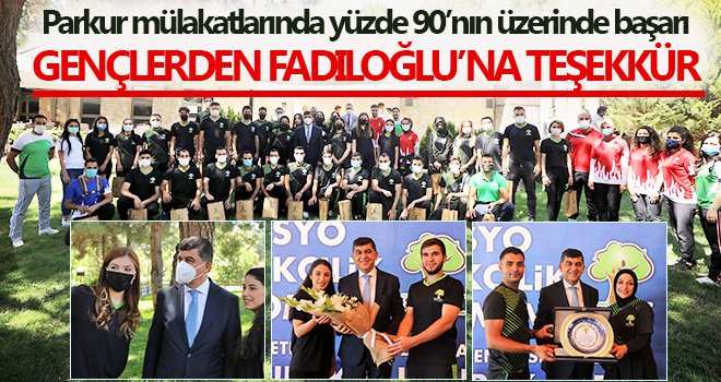 Gençlerden Başkan Fadıloğlu’na teşekkür