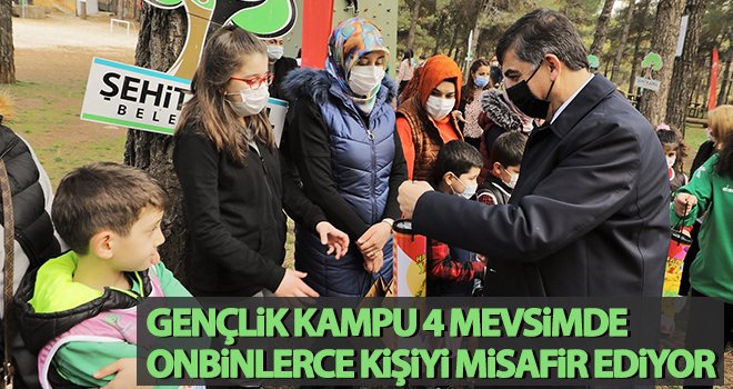 Gençlik kampu 4 mevsimde onbinlerce kişiyi misafir ediyor