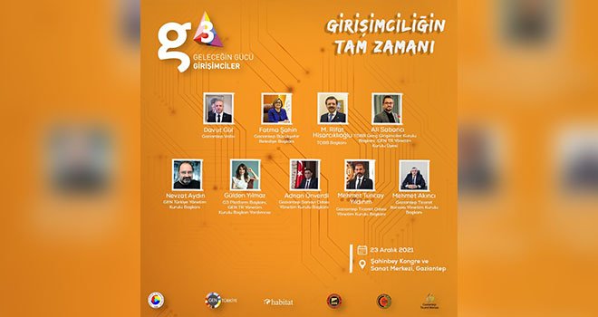 Girişimci ve girişimci adayları Gaziantep’te buluşuyor