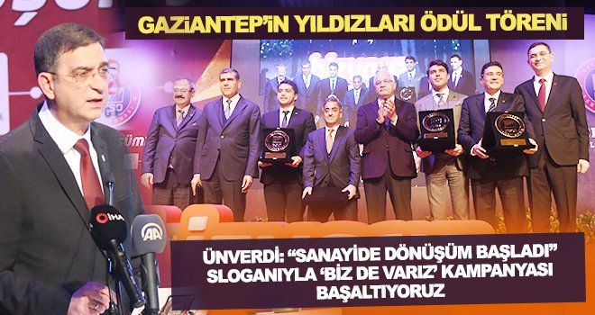 GSO'da 'Gaziantep’in Yıldızları Ödül Töreni' yapıldı