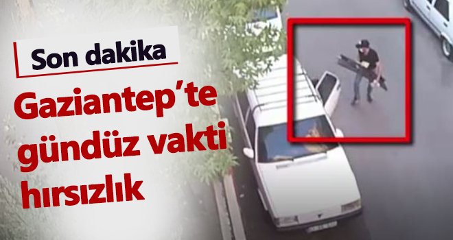 Gündüz vakti park halindeki otomobilin ses sistemini çaldı