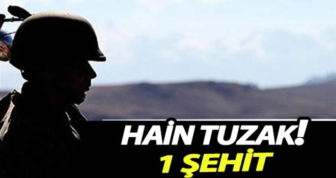 Hakkari’de teröristlerden EYP tuzağı: 1 şehit