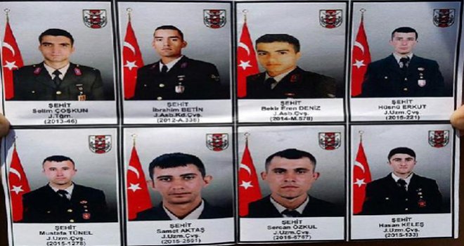 Hakkari'deki 8 şehidin kimlikleri belli oldu