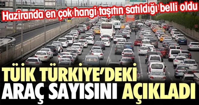 Haziran’da 109 bin 277 adet taşıtın trafiğe kaydı yapıldı