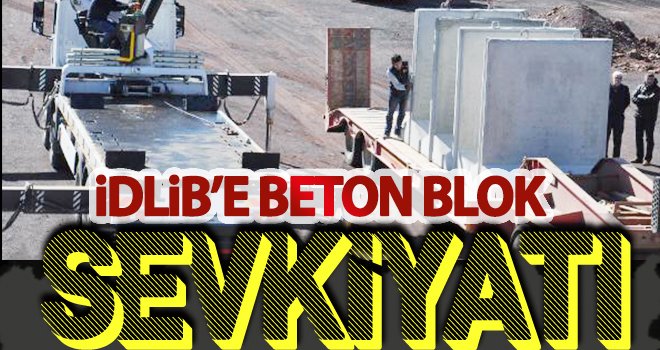 İdlib’e 12 vagon çelik beton sevkiyatı