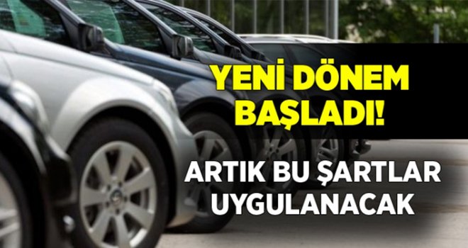 İkinci el taşıt satışında yeni dönem başladı