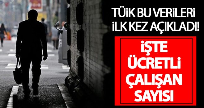 İlk kez açıklandı! İşte ücretli çalışan sayısı...