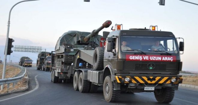 İstanbul'dan sevk edilen Fırtına obüsleri Gaziantep'te