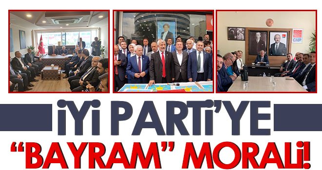 İYİ Parti’de bayramlaşma törenine yoğun ilgi