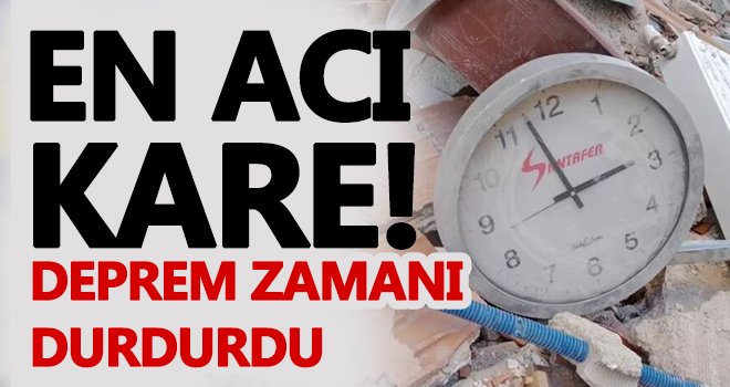 İzmir'den acı kare! Deprem zamanı durdurdu