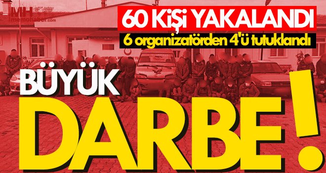 Jandarmadan göçmen kaçakçılarına büyük darbe