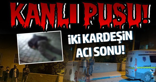 Kanlı pusu: İki kardeş ensesinden vuruldu!