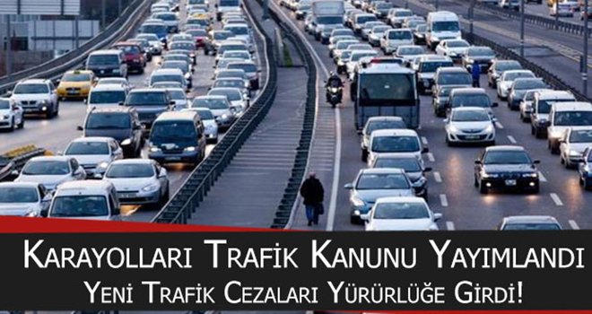 Karayolları Trafik Kanunu'nda değişiklik!..