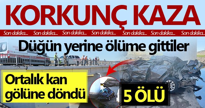 Katliam gibi kaza! Düğün yerine ölüme gittiler 