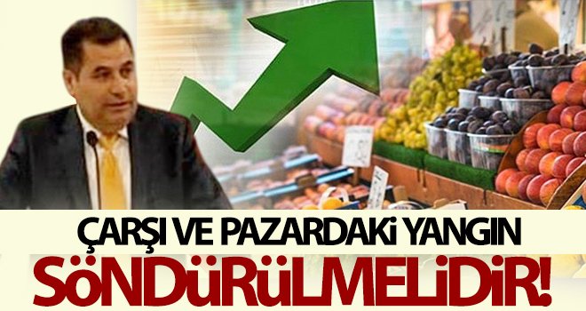 Kazak: Çarşı ve pazardaki yangın söndürülmelidir