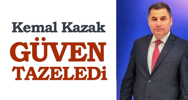 Kemal Kazak yeniden şube başkanlığına seçildi