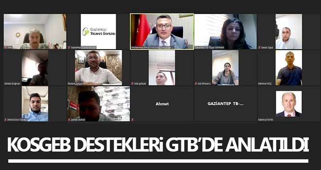 KOSGEB destekleri GTB'de anlatıldı