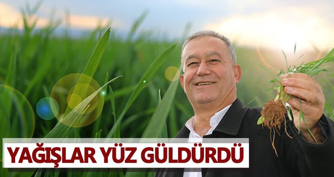 Kuraklık korkusu yaşayan çiftinin yüzünü yağışlar güldürdü