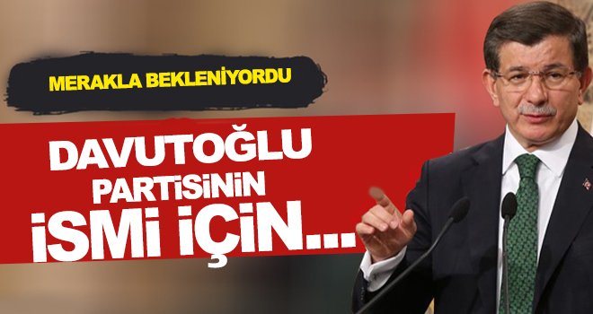 Kurulacak partinin adı için 5 öneri yarışıyor! İşte o isimler