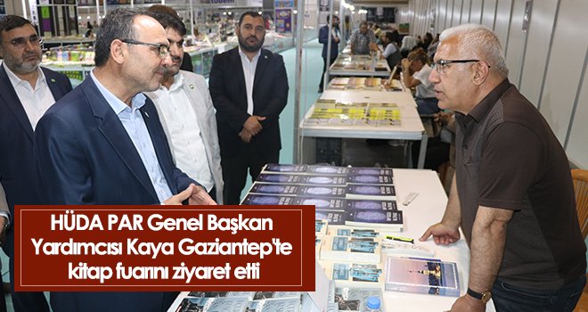 Metin Kaya Gaziantep'te kitap fuarını ziyaret etti