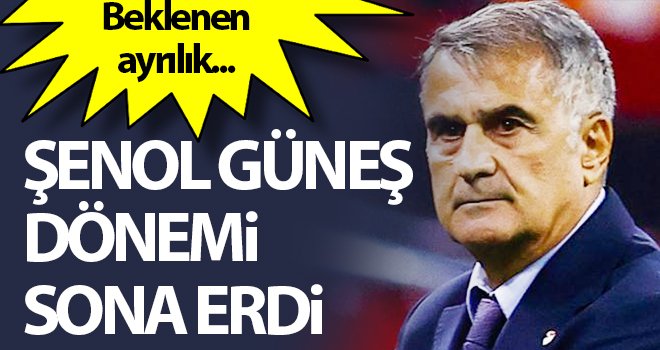 Milli Takım'da Şenol Güneş ile yollar ayrıldı!