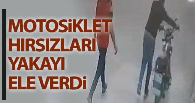 Motosiklet hırsızları yakayı ele verdi