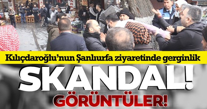 Partililer ile esnaf arasında gerginlik yaşandı