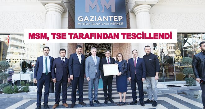 Şahin: TSE belgesi bizim için bir başlangıç