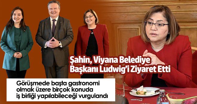 Şahin, Viyana Belediye Başkanı Ludwig’i ziyaret etti