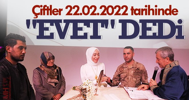 Şahinbey’de çiftler 22.02.2022 tarihinde 'evet' dedi