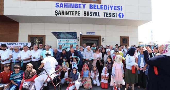 Şahinbey'den Şahintepe' ye modern sosyal tesis