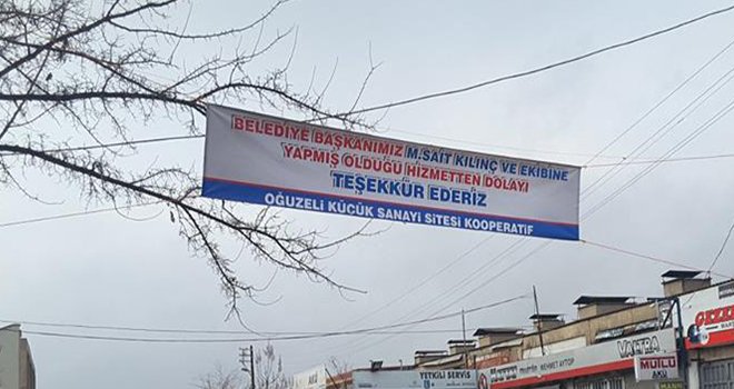 Sanayi esnafından Başkan Kılıç'a teşekkür 