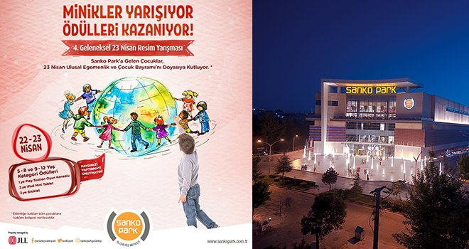 Sanko Park’ta geleneksel 23 Nisan resim yarışması..